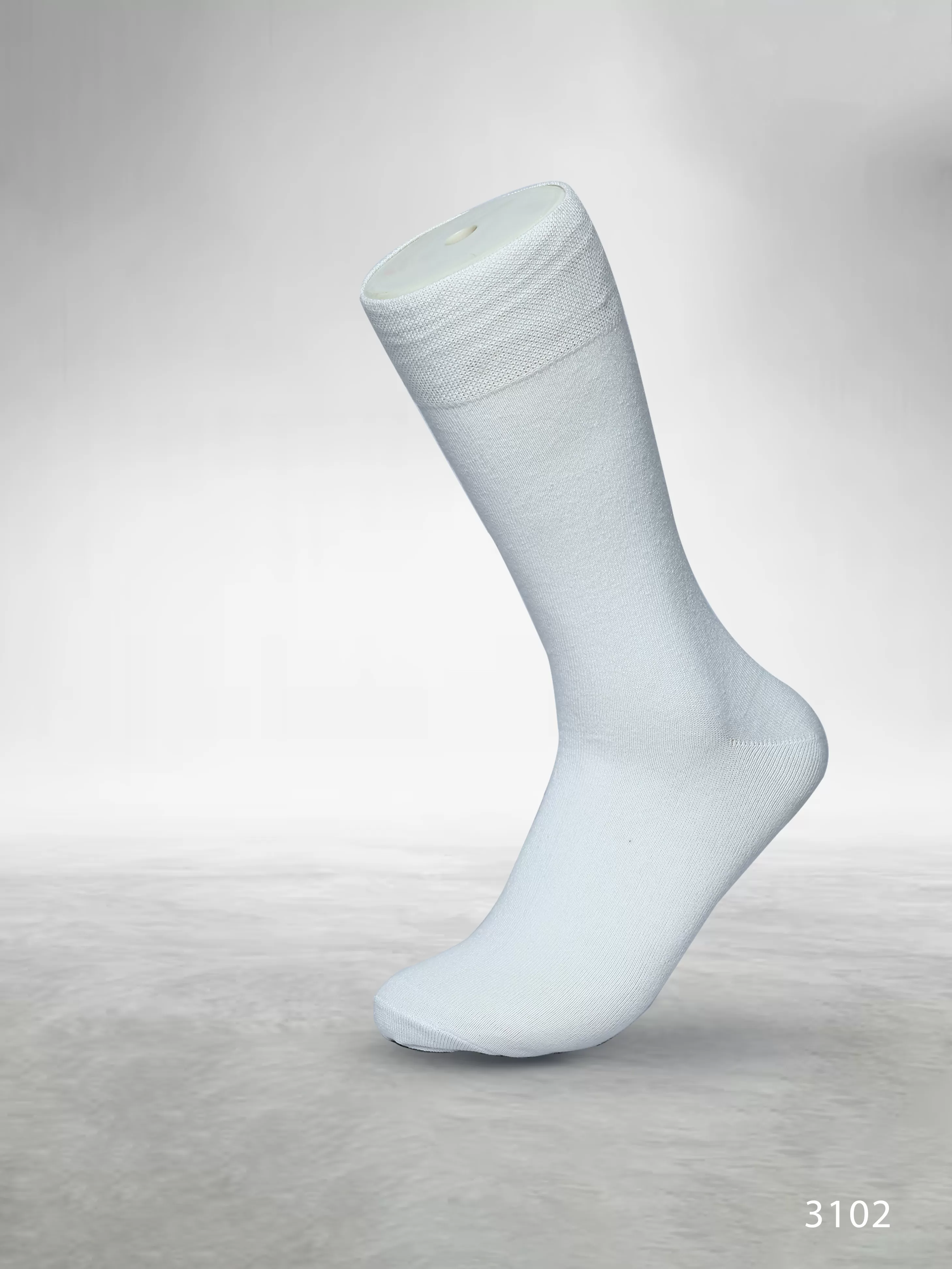 Footies Mens Cotton Rich Socks Crew pack of 5 (Plain White)