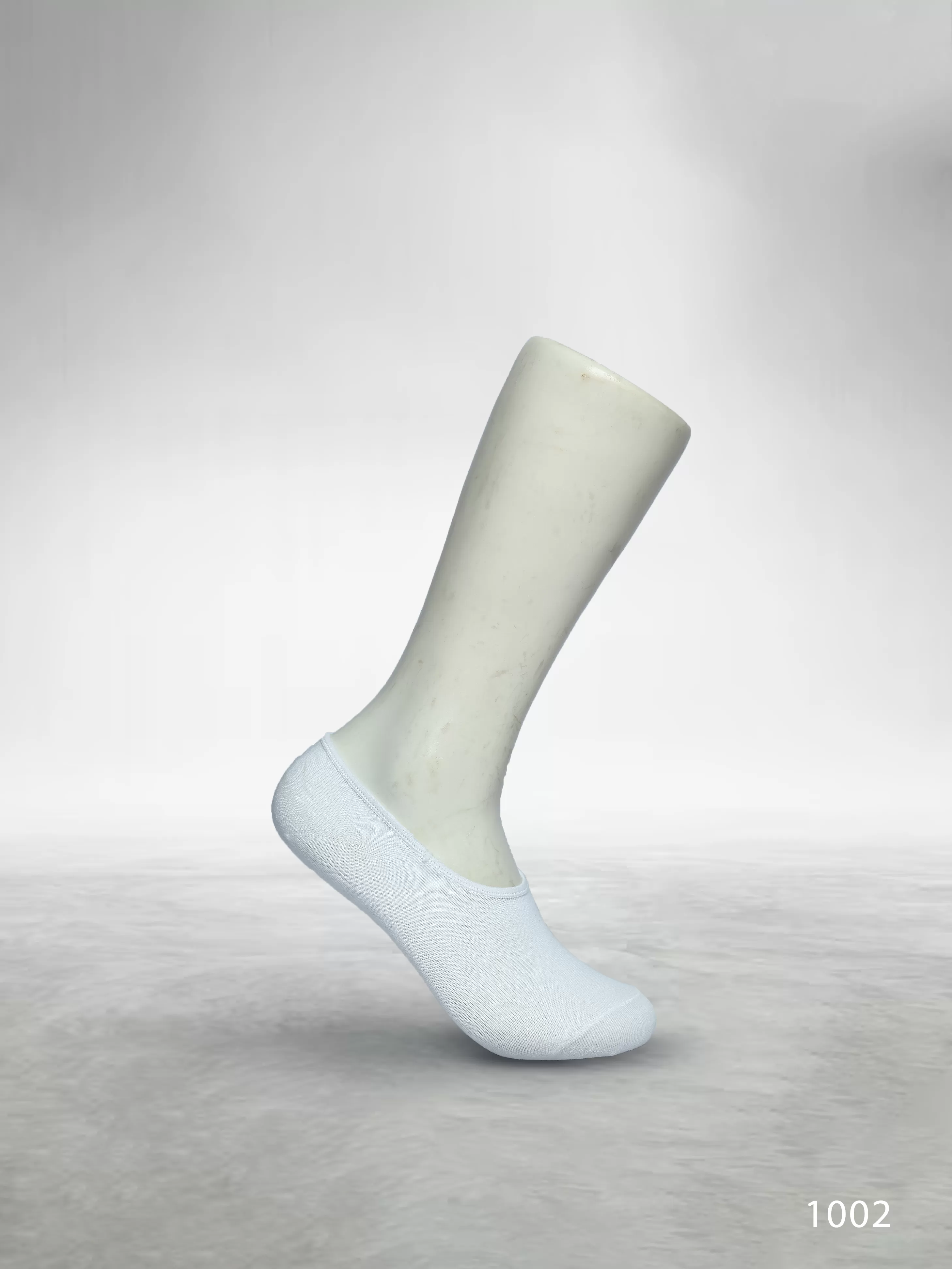 Footies Mens Fine Cotton Socks Hidden pack of 5 (Plain White)