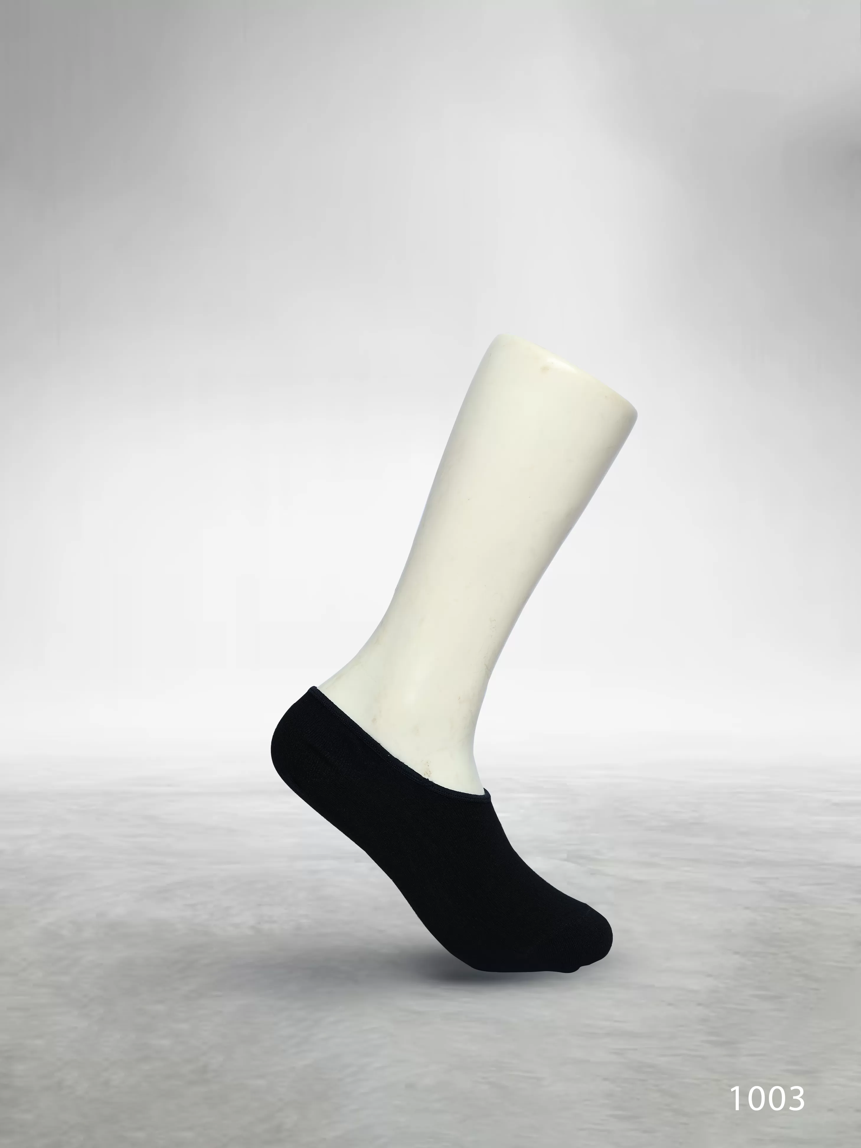 Footies Mens Fine Cotton Socks Hidden pack of 5 (Plain Black)