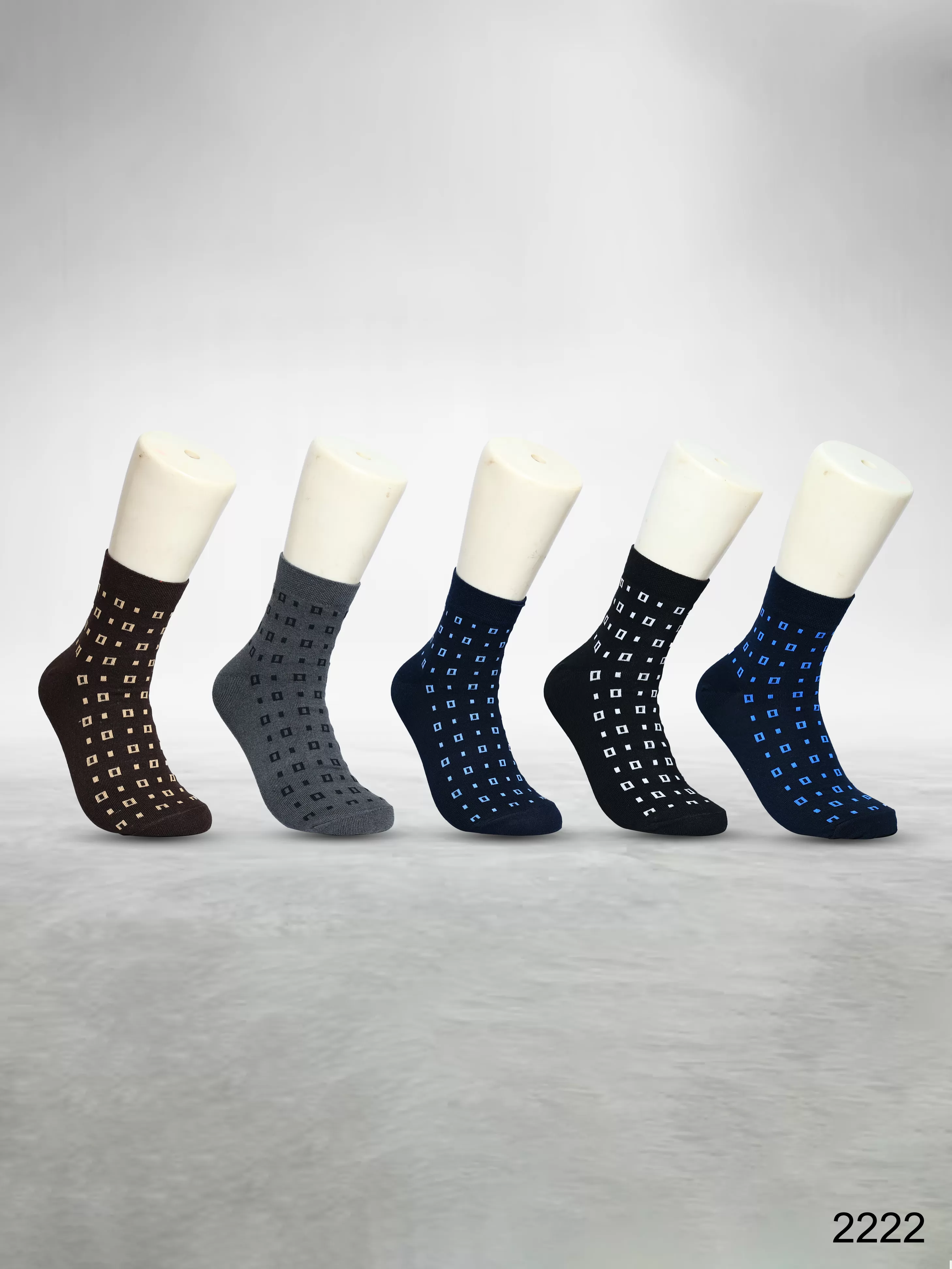 Footies Mens Fine Cotton Socks Ankle pack of 5 (Design)