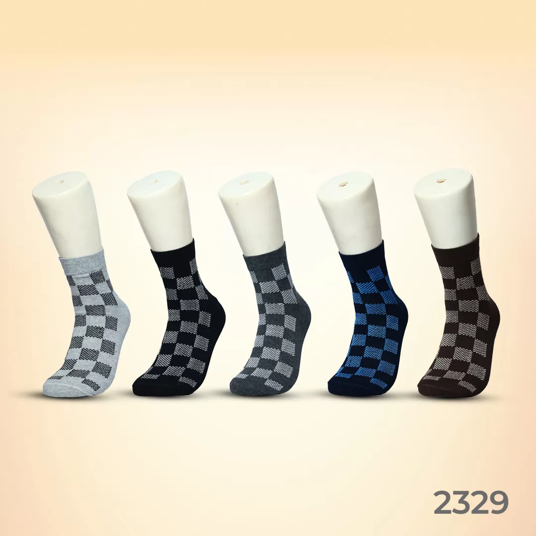 Footies Mens Fine Cotton Socks Ankle pack of 5 (Design)