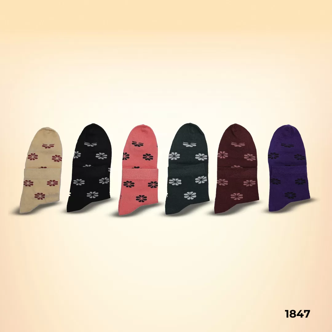 Footies Women Thumb fine Cotton Socks Ankle Pack of 5 (ASTT Design)