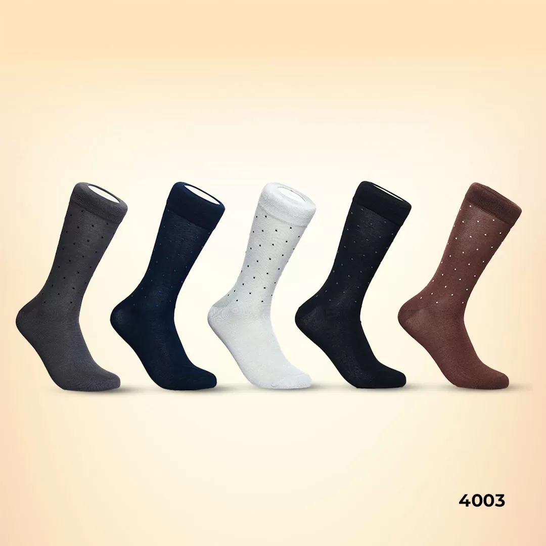 Footies Mens Fine Cotton Socks Crew Pack of 5(Design)