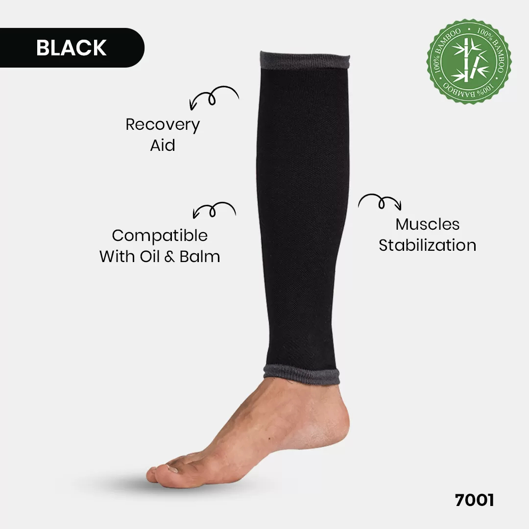 BLACK CALF SUPPORT FOR VARICOSE VEINS (TIGHT COMPRESSION )