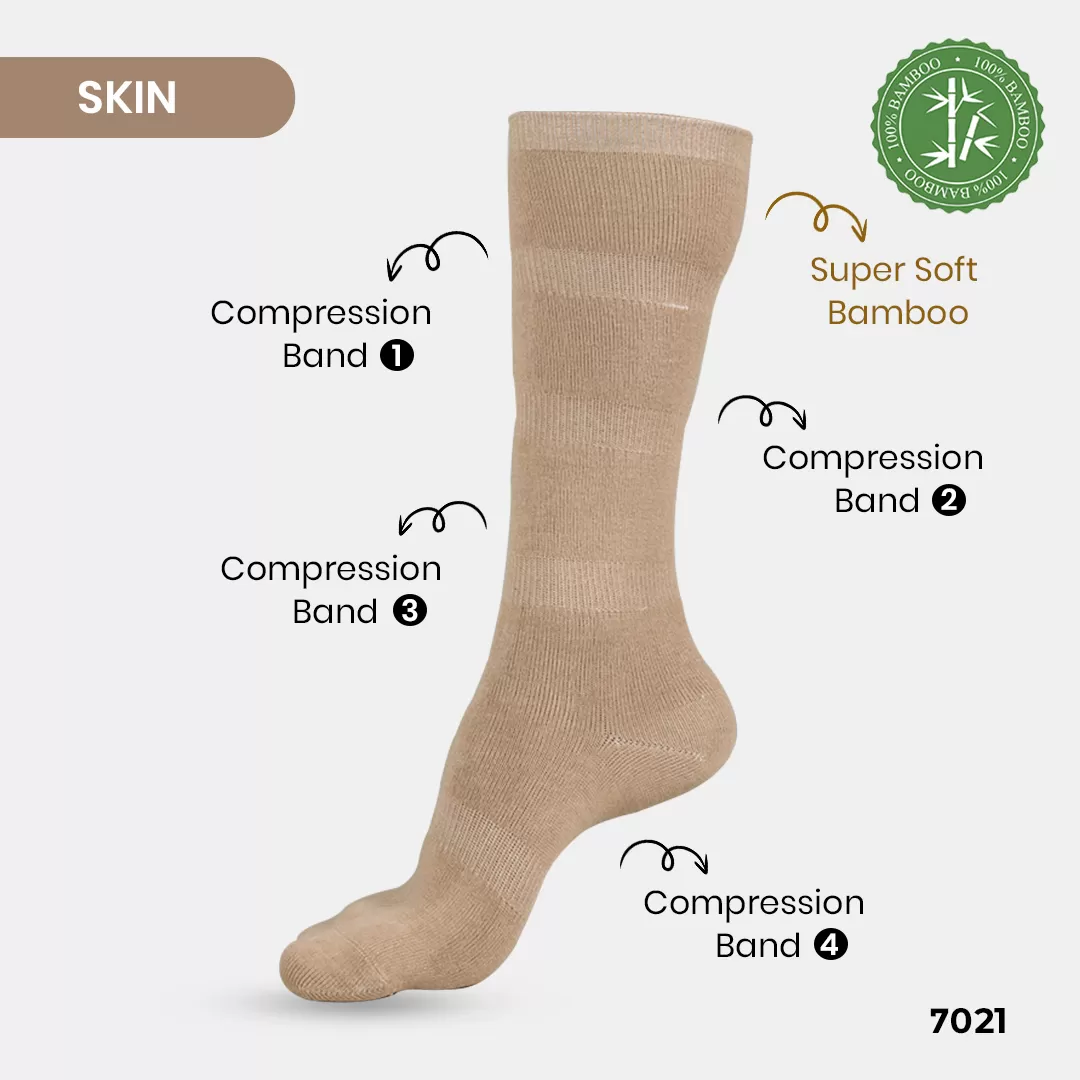 SKIN SOCKS FOR VERICOSE VEINS (LIGHT COMPRESSION ) BAMBOO