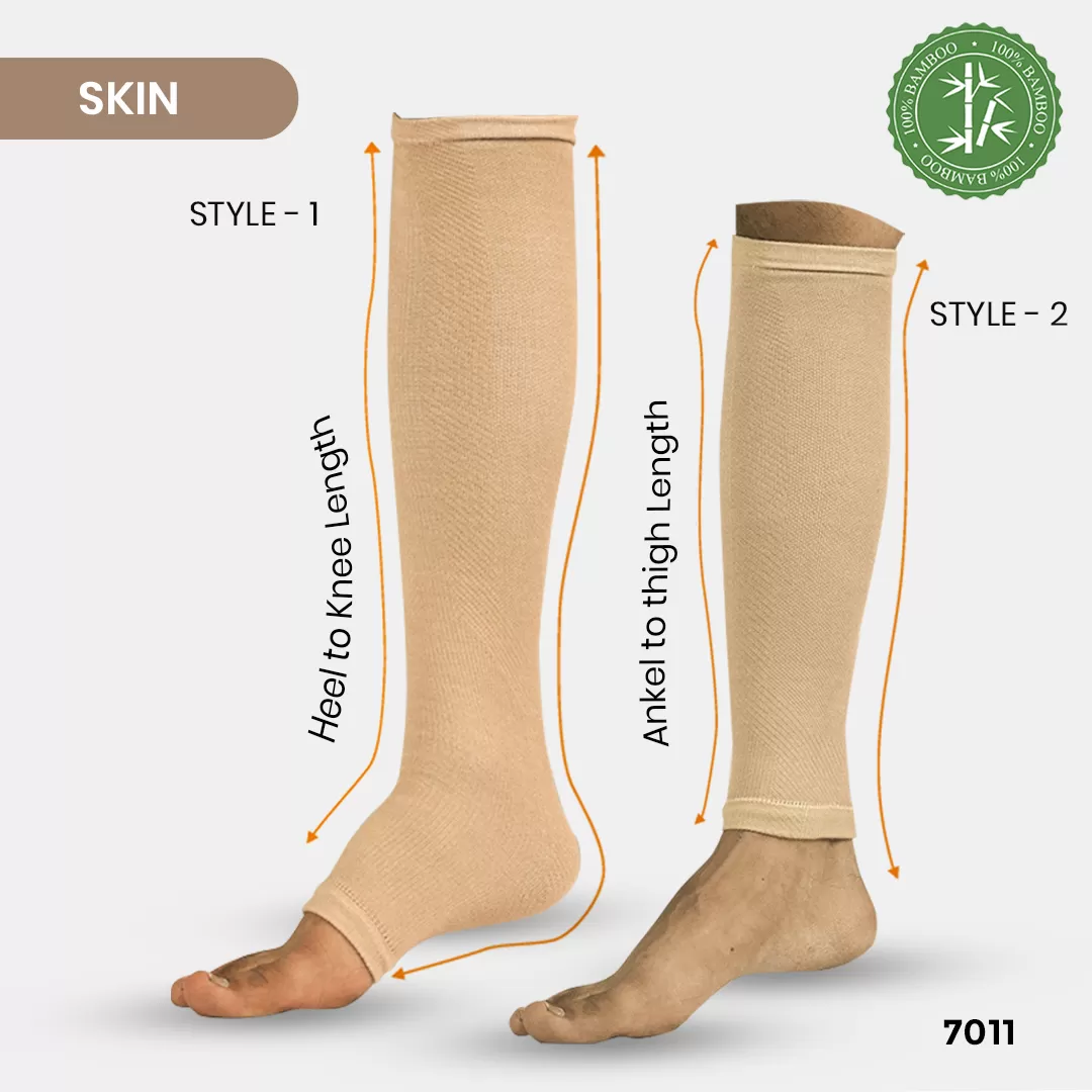 SKIN HEEL & CALF SUPPORT FOR VARICOSE VEINS (TIGHT COMPRESSION )
