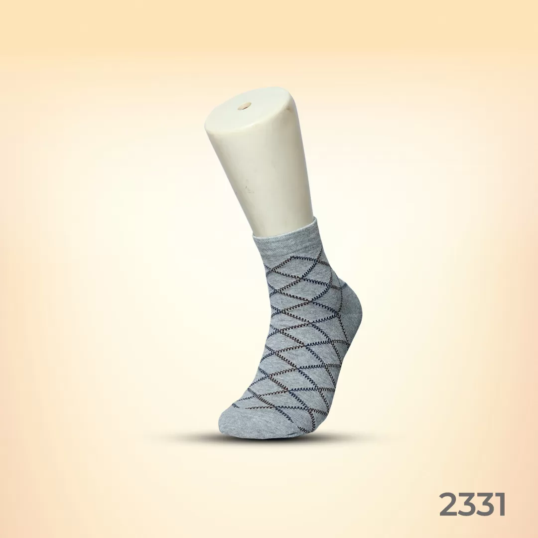 Footies Mens Fine Cotton Socks Ankle pack of 5 (Design)