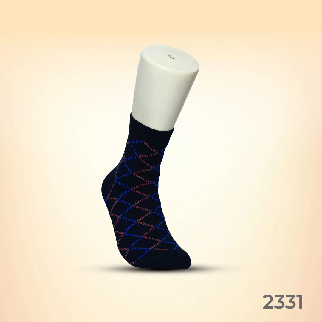 Footies Mens Fine Cotton Socks Ankle pack of 5 (Design)