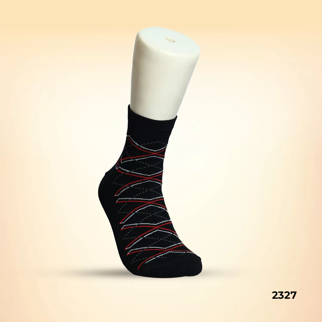 Footies Mens Fine Cotton Socks Ankle pack of 5 (Design)