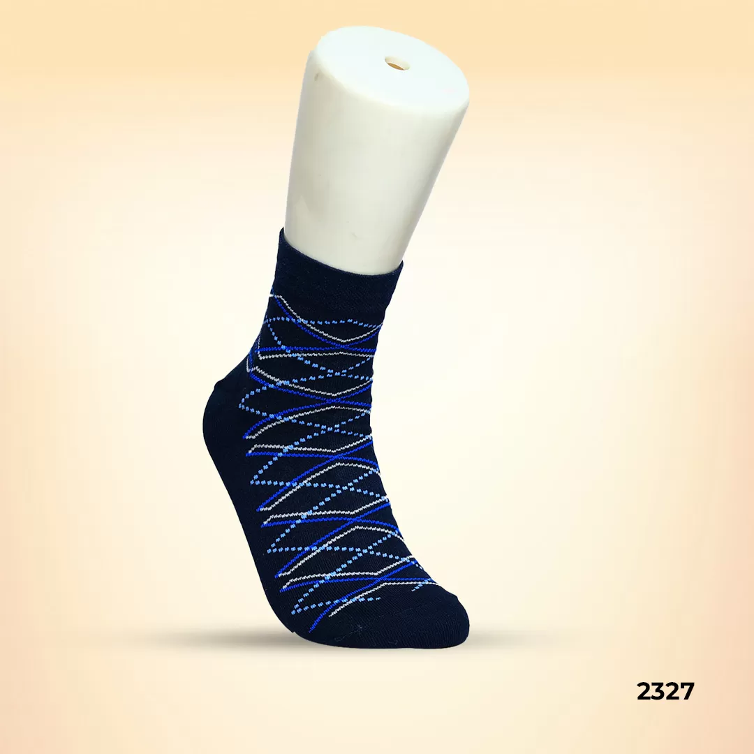 Footies Mens Fine Cotton Socks Ankle pack of 5 (Design)