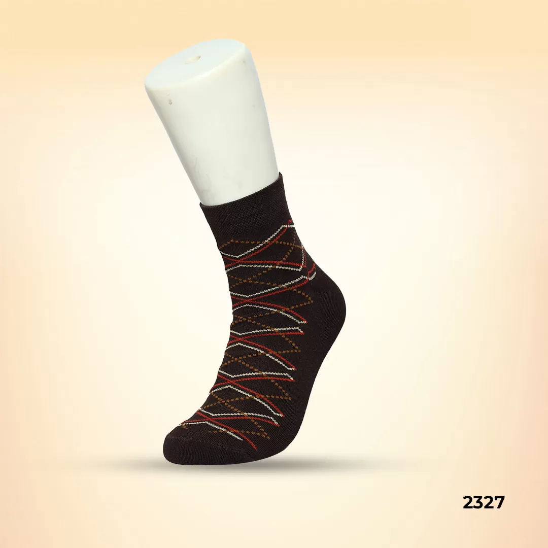 Footies Mens Fine Cotton Socks Ankle pack of 5 (Design)