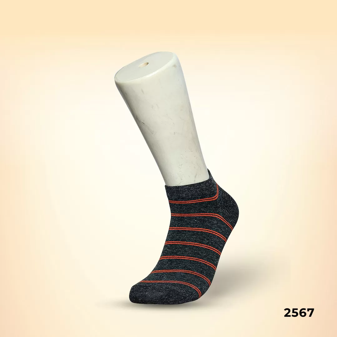 Footies Mens Fine Cotton Socks Sneaker pack of 5 (Design)