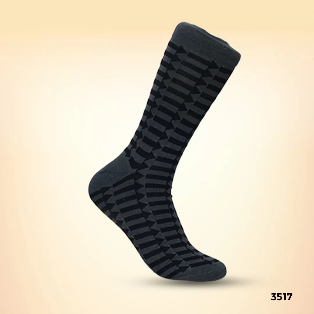 Footies Mens Fine Cotton Socks Crew Pack of 5(Design)
