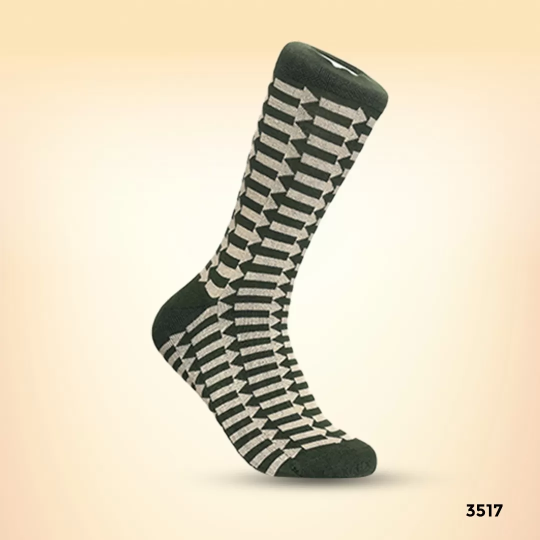 Footies Mens Fine Cotton Socks Crew Pack of 5(Design)