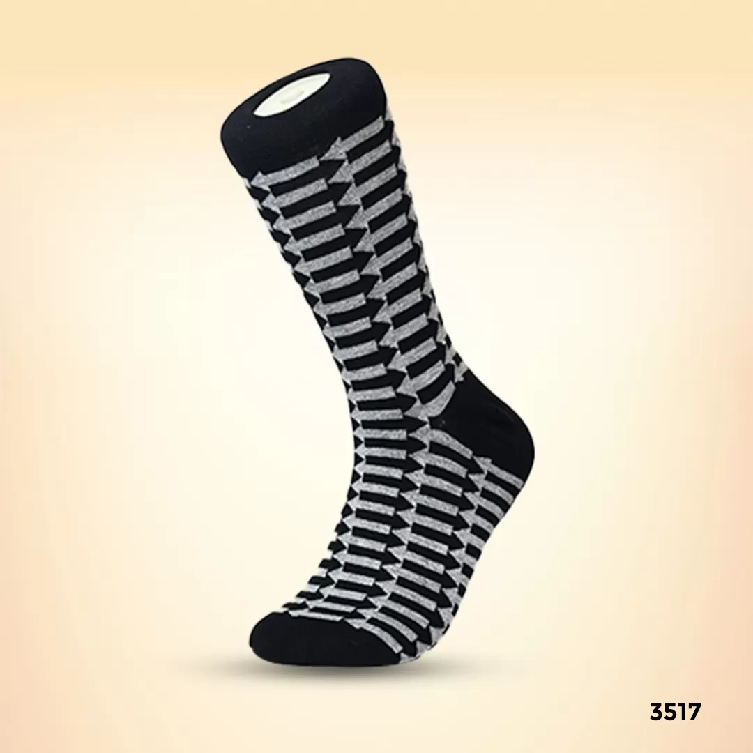 Footies Mens Fine Cotton Socks Crew Pack of 5(Design)