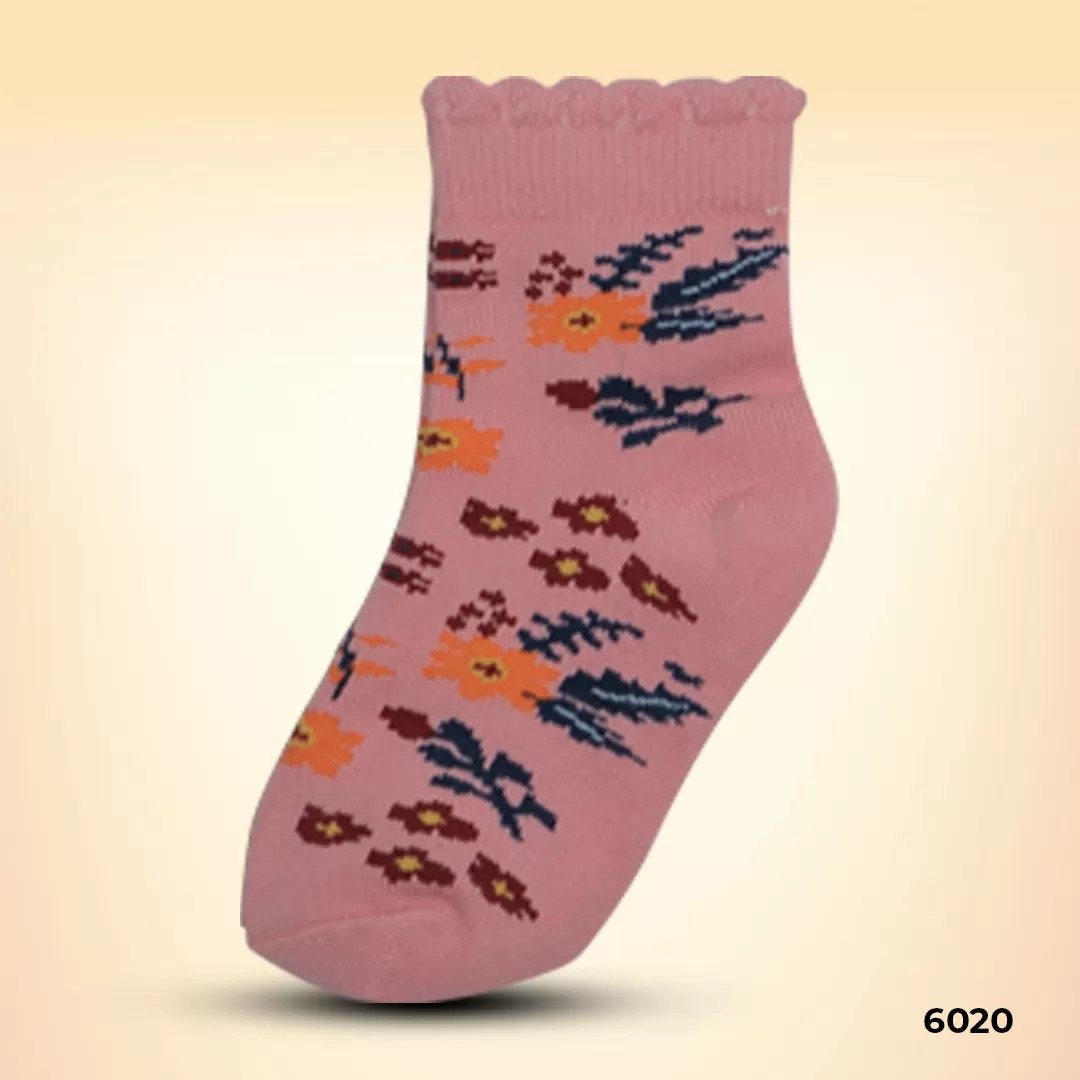 Footies Kids Fine Cotton Socks Pack of any 5 (Design Mixed)