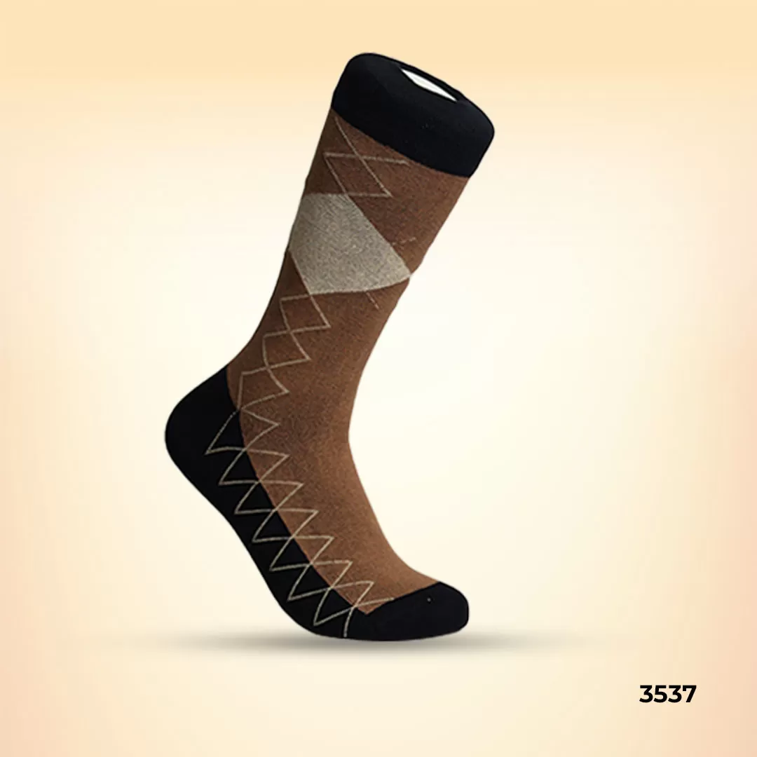 Footies Mens Fine Cotton Socks Crew Pack of 5(Design)