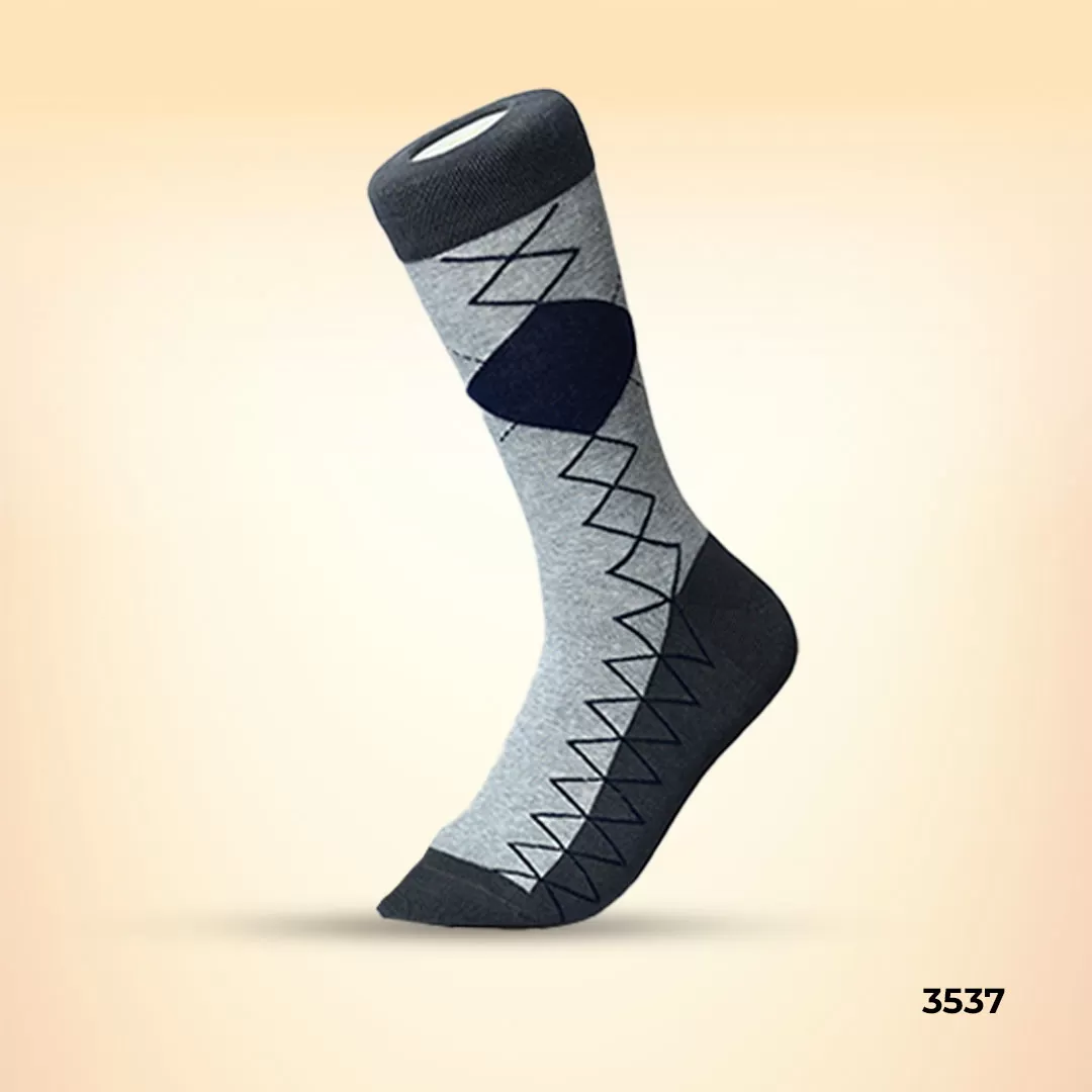 Footies Mens Fine Cotton Socks Crew Pack of 5(Design)