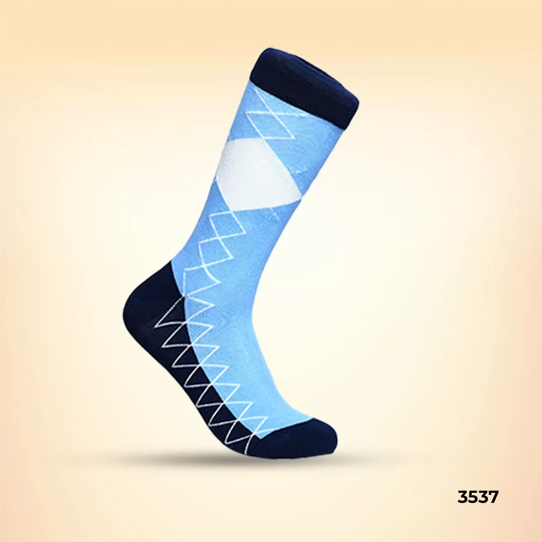 Footies Mens Fine Cotton Socks Crew Pack of 5(Design)