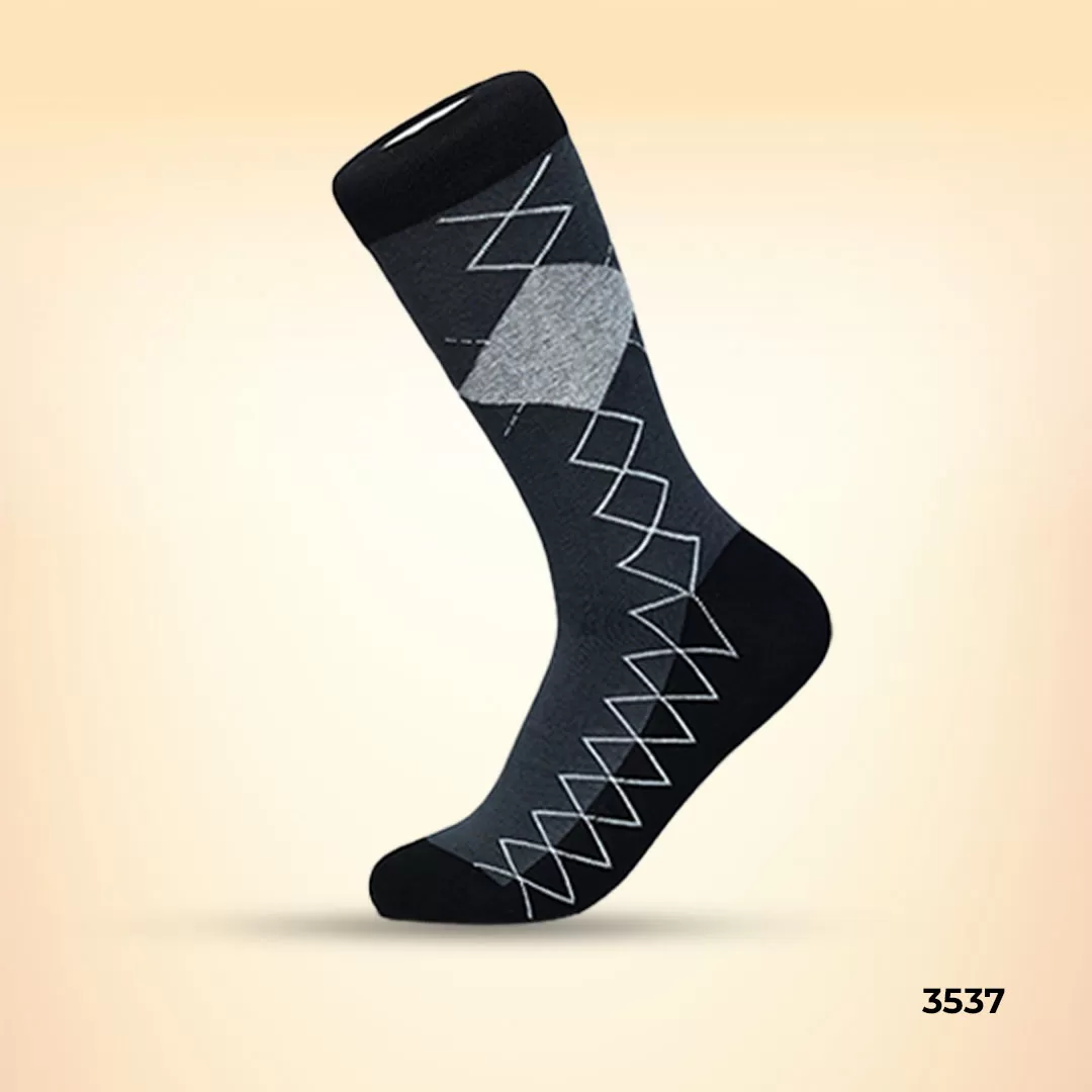Footies Mens Fine Cotton Socks Crew Pack of 5(Design)