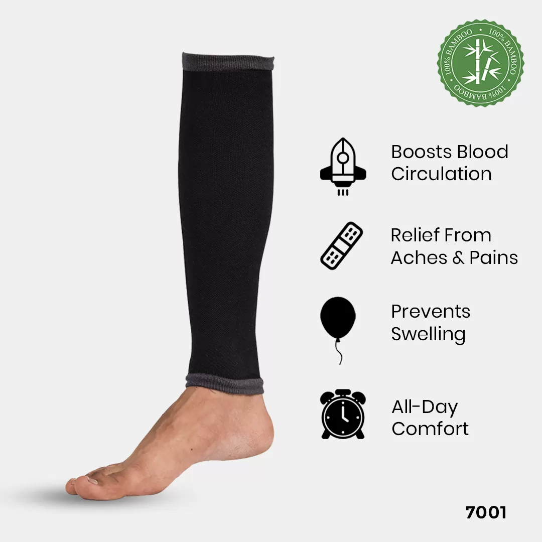 BLACK CALF SUPPORT FOR VARICOSE VEINS (TIGHT COMPRESSION )
