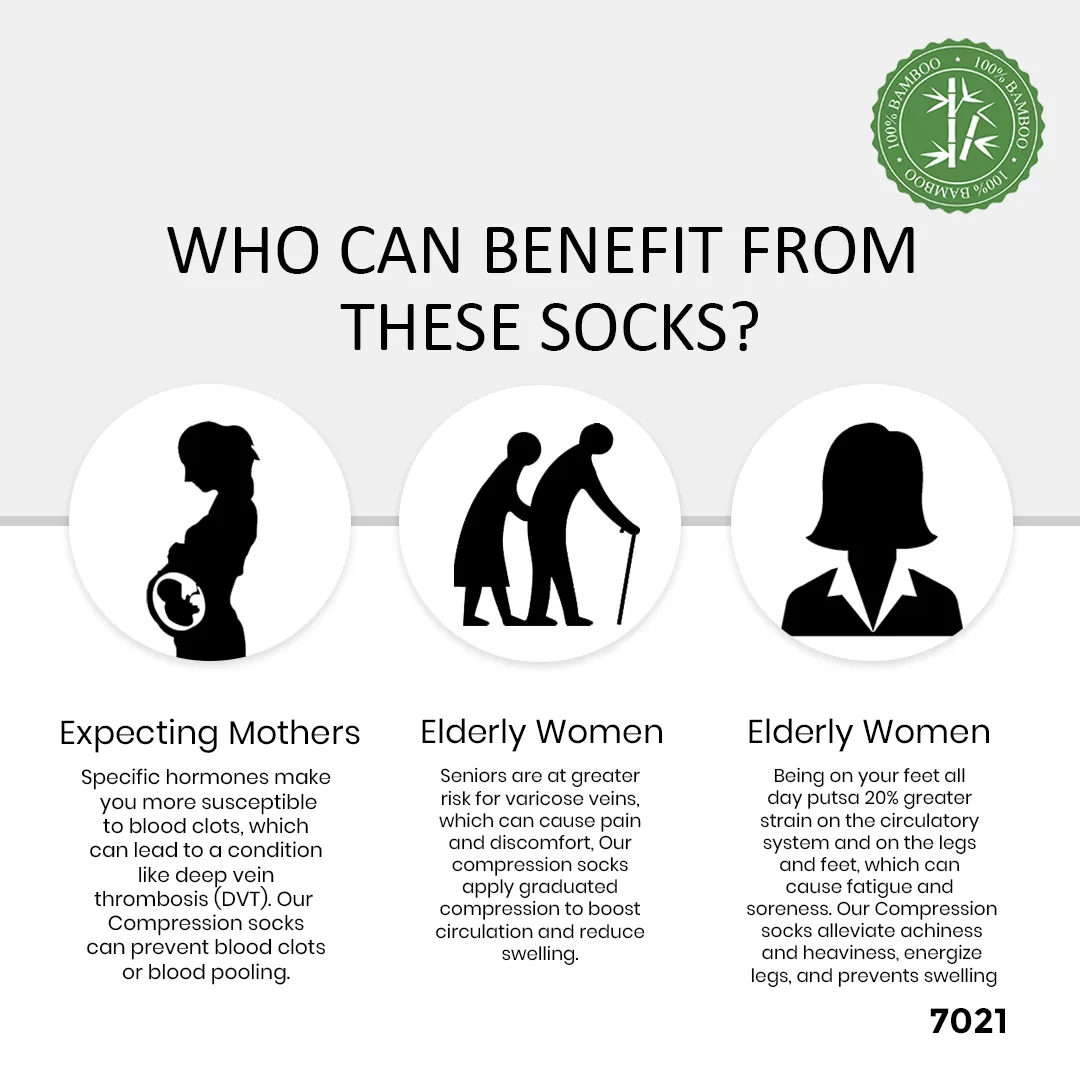 SKIN SOCKS FOR VERICOSE VEINS (LIGHT COMPRESSION ) BAMBOO