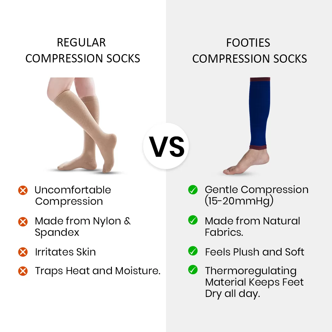 NAVY BLUE CALF SUPPORT FOR VARICOSE VEINS (TIGHT COMPRESSION )